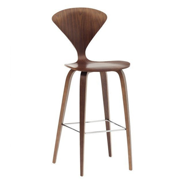 Cherner Style Bar Stool with Wooden Base