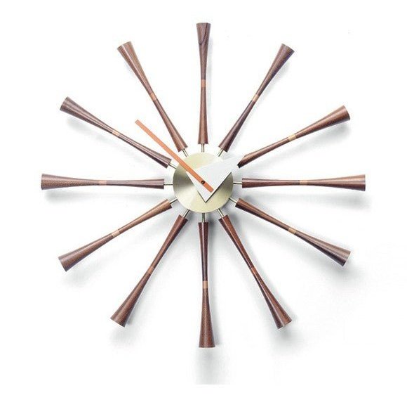 George Nelson Style Spindle Clock
